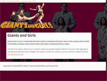 Tablet Screenshot of giantsandgirls.com